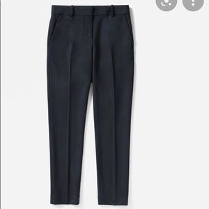 Everlane Navy Slim Wool Work Pant